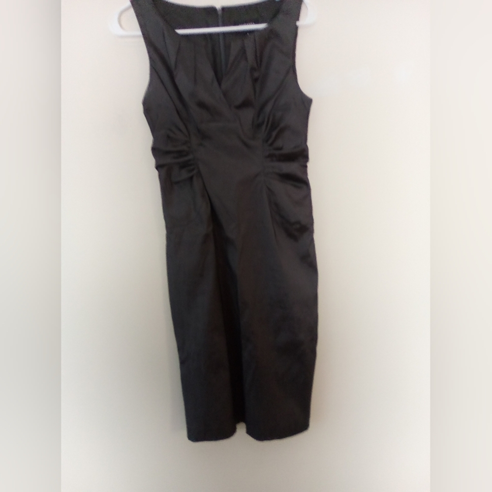ADRIANNA PAPELL Elegant Black Sleeveless Dress SIZE 4 - Picture 3 of 6